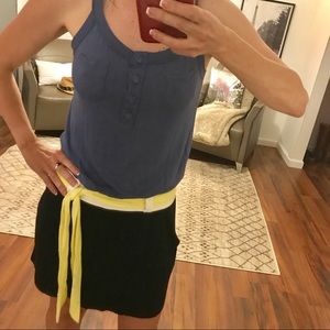 Ella Moss Tank Color Block Henley Dress Size Small